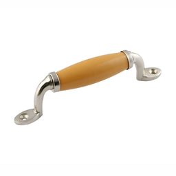 Indianshelf Mustard Yellow & Grey Ceramic Small Door Handle-image-20