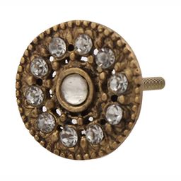 Indianshelf 6 Pcs Silver Toned Brass Dresser Knobs-15