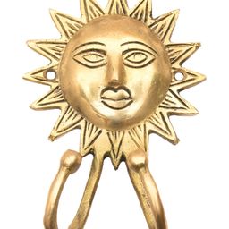 Indianshelf Gold Brass 2 Hooks Wall Key Holder-53