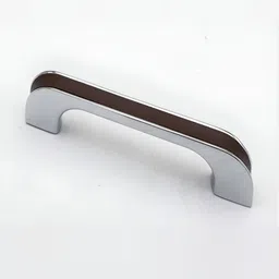 Rab Silver Toned & Black Matte Finish Drawer Handle-17