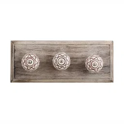 Indianshelf Brown Printed Wall Hooks-image-84