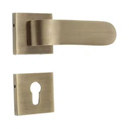 Indianshelf Beige Square Mortise Door Lock Handle Set-image-45