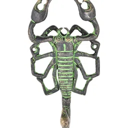 Indianshelf Green & Black Textured Brass Wall 1 Hooks Key Holder-image-84