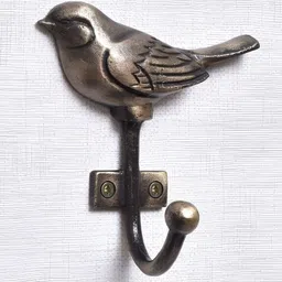 Indianshelf Brown Iron Antique Bird Wall Hooks Key Holder-image-33