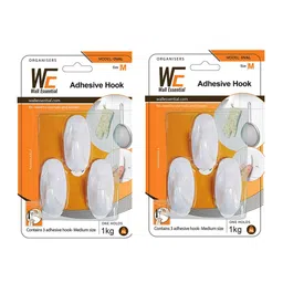 Art Street 2 Pcs Adhesive Reusable Wall Hooks-41