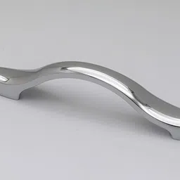 Rab Silver Toned Glossy Finish Drawer Handle-43