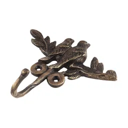 Indianshelf Textured Brass Birds Shaped Key Holder-35