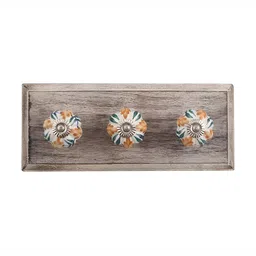 Indianshelf Brown Wooden Wall Mounted Key Holder-image-84