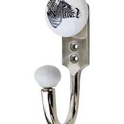 Indianshelf White Zebra Wall Hooks Key Holder-image-74