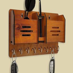 DALUCI Wooded Pen & Key holder Stand-image-45