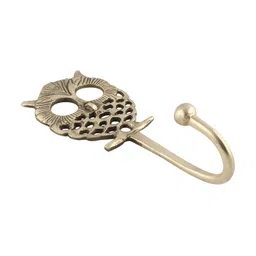 Indianshelf Brass Owl Wall Hooks Key Holder-picture-47