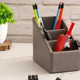 THE HOME CO. Grey Textured 3 Section Multi-Utility Organiser image 1