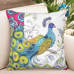 NISRAG HOME White Ethnic Motifs Printed Square Cushion Covers-image-83