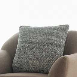 Pluchi Grey Abstract Pure Cotton Square Cushion Cover-image-61