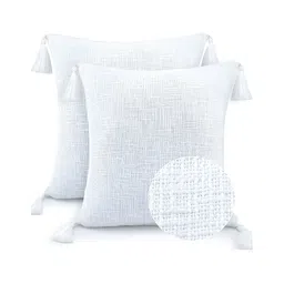 BIRD WING White 2 Pieces Square Cotton Cushion Covers-picture-24