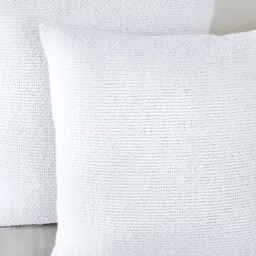 BIRD WING White 2 Pieces Cotton Square Self Design Cushion Covers-picture-34
