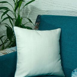 ZEBA Off White Square Cushion Cover-20