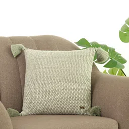Pluchi Green Cotton Square Cushion Covers-image-117