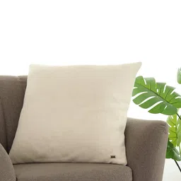Pluchi White Pure Cotton Square Cushion Cover-image-59