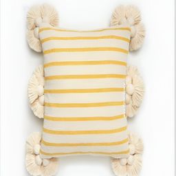 THROWPILLOW Yellow & White Striped Square Cushion Covers-image-68
