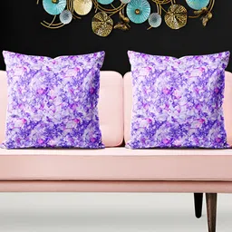 ArtzFolio Purple & White 5 Pieces Abstract Printed Square Cushion Covers-image-39