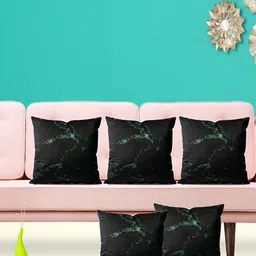 ArtzFolio Green 5 Pieces Abstract Printed Square Cushion Covers-image-98