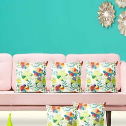 ArtzFolio White 5 Pieces Printed Square Cushion Covers-image-84