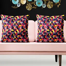 ArtzFolio Black 5 Pieces Square Cushion Covers-image-47