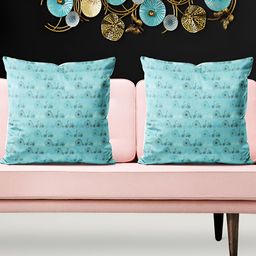 ArtzFolio Blue 5 Pieces Printed Square Cushion Covers-image-77