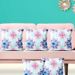 ArtzFolio Green & Blue 5 Pieces Square Cushion Covers-image-39