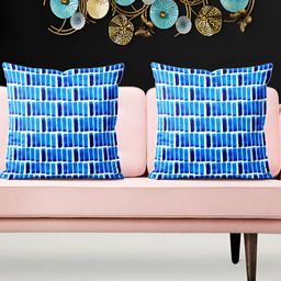 ArtzFolio Blue 5 Pieces Abstract Printed Square Cushion Covers-image-86