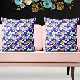 ArtzFolio Blue & White 5Pcs Abstract Square Cushion Covers-image-94