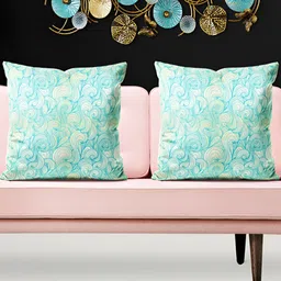 ArtzFolio Blue & Yellow 5 Pieces Ethnic Motifs Printed Square Cushion Covers-image-66