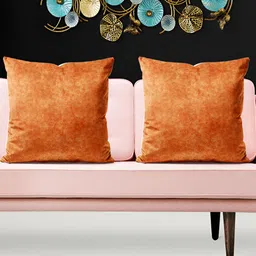 ArtzFolio Brown & White 5 Pieces Abstract Printed Square Cushion Covers-image-64