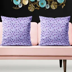 ArtzFolio Blue & Purple 5 Pieces Abstract Square Cushion Covers-picture-10