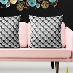ArtzFolio Grey & Black 5 Pieces Printed Square Cushion Covers-image-89