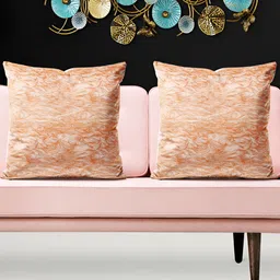 ArtzFolio Orange & White 5 Pieces Abstract Printed Square Cushion Covers-image-94