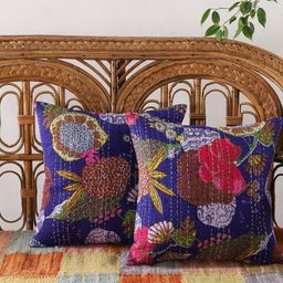 HANDICRAFT PALACE Set of 2 Cotton Printed Square Cushion Covers-picture-46