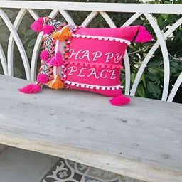 THROWPILLOW Pink & White Square Cushion Covers-image-4