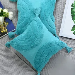 HOMADORN Rust Pieces 2 Cotton Square Cushion Covers-image-9