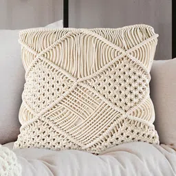 SASHAA WORLD Natural Macrame Throw Pillow Cushion Cover 18x18 inch)-image-41