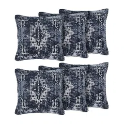 GRHAMOY Grey 6 Pieces Abstract Cotton Rectangle Cushion Covers-19