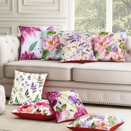 SEJ by Nisha Gupta Unisex Green Cushion Covers-15