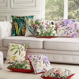 SEJ by Nisha Gupta Unisex Green Cushion Covers-picture-2