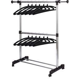 Kuber Industries Pack Of 12 Black Solid Plastic Hangers-40