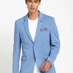 Turtle Self Design Slim Fit Casual Blazers-14