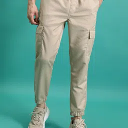 HIGHLANDER Men Casual Cargo Jogger Trousers-image-23