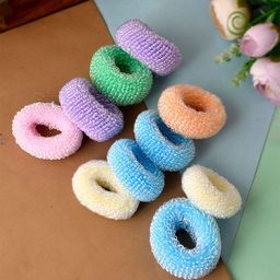 Silvermerc Designs Women Pack of 10 Purple & Blue Ponytail Holders-image-47