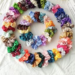 DN Creation Set of 24 Assorted Satin Scrunchies Ponytail Holders-86