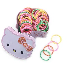 Shining Diva Fashion Girls Set Of 100 Ponytail Holders-24